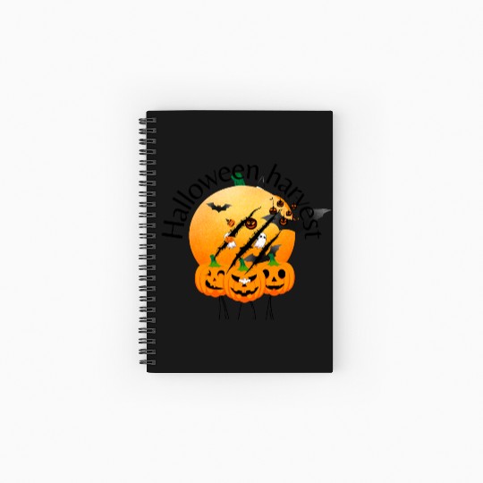 Halloween Harvest Be Courageous Spiral Notebooks   Ruled Line
