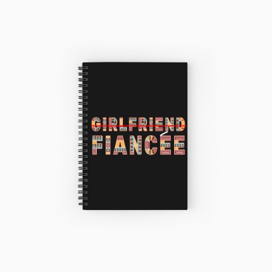 Girlfriend Fiancee Couple Engagement Engaged Spiral Notebooks   Ruled Line