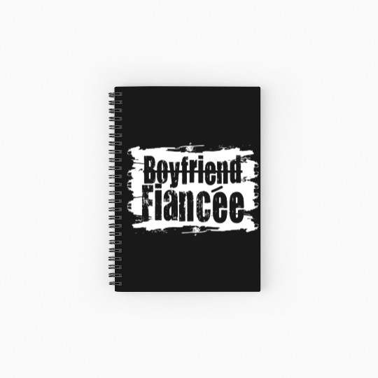 Couple Engagement Engaged Men Funny Fiancee Spiral Notebooks   Ruled Line