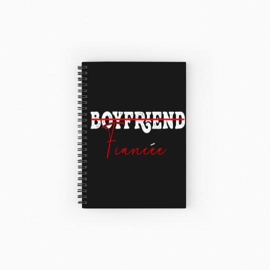 Couple Engagement Engaged Men Funny Fiancee Spiral Notebooks   Ruled Line