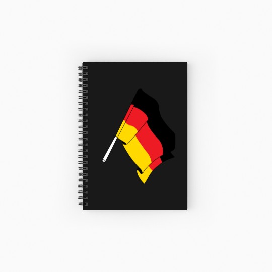 Flag of Germany Spiral Notebooks   Ruled Line
