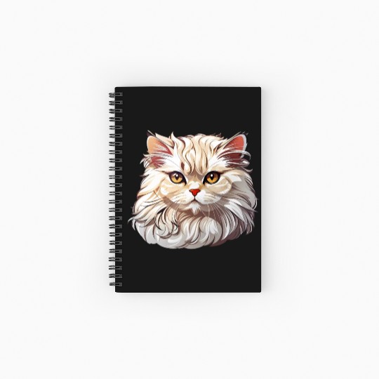Persian Cat Spiral Notebooks   Ruled Line