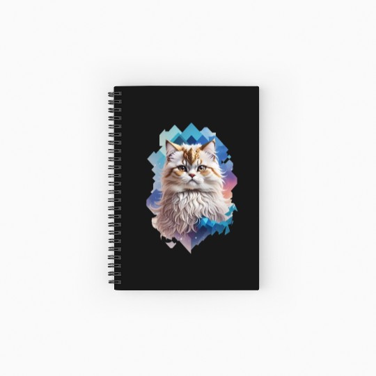 Persian Cat Spiral Notebooks   Ruled Line