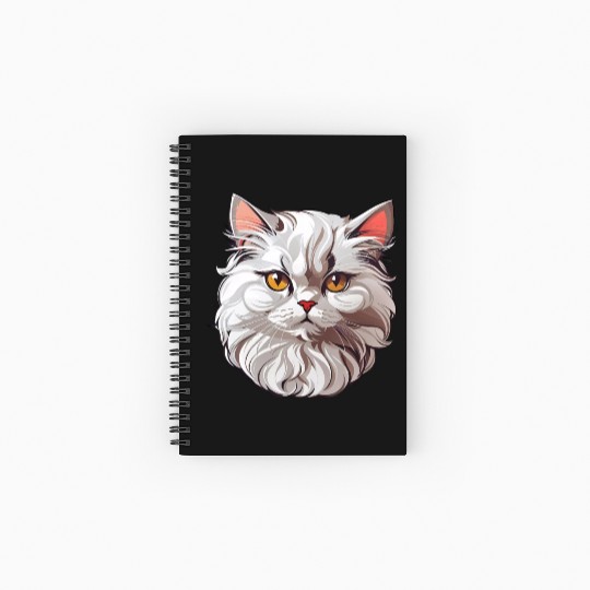 Persian Cat Spiral Notebooks   Ruled Line