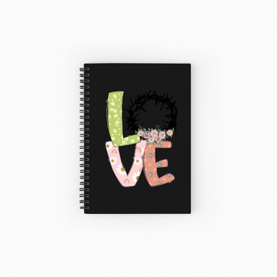Love Easter Sublimation Spiral Notebooks   Ruled Line