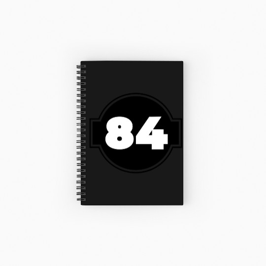 Congratulations 84 Years Old - Number Eighty-Four Spiral Notebooks   Ruled Line
