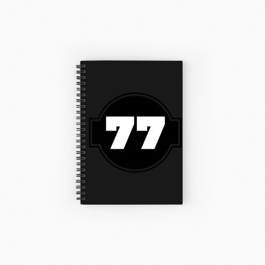 Congratulations 77 Years - Number Seventy-Seven Spiral Notebooks   Ruled Line