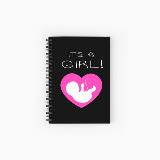 Its a girl thanksgiving Christmas Spiral Notebooks   Ruled Line