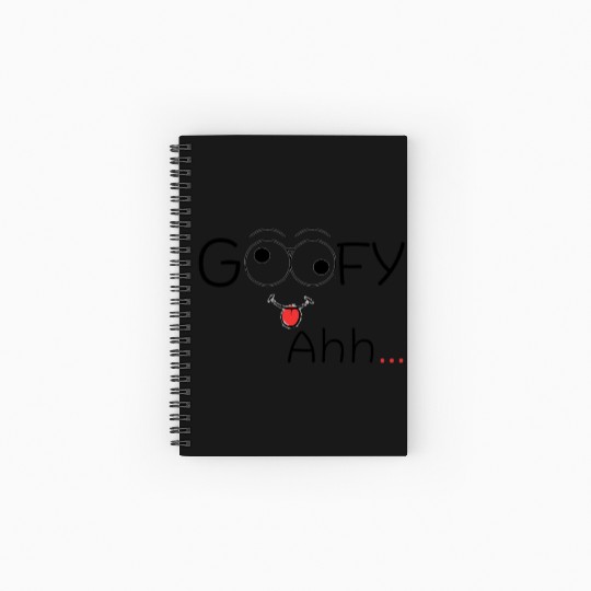 Funny Goofy Spiral Notebooks   Ruled Line