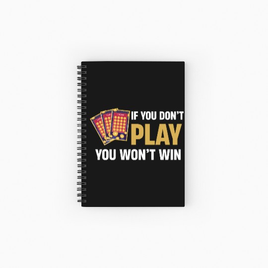 My Retirement Plan Funny Lottery Gambler Dealer Spiral Notebooks   Ruled Line