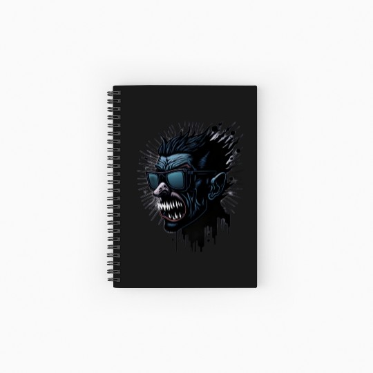 Vampire vector Spiral Notebooks   Ruled Line