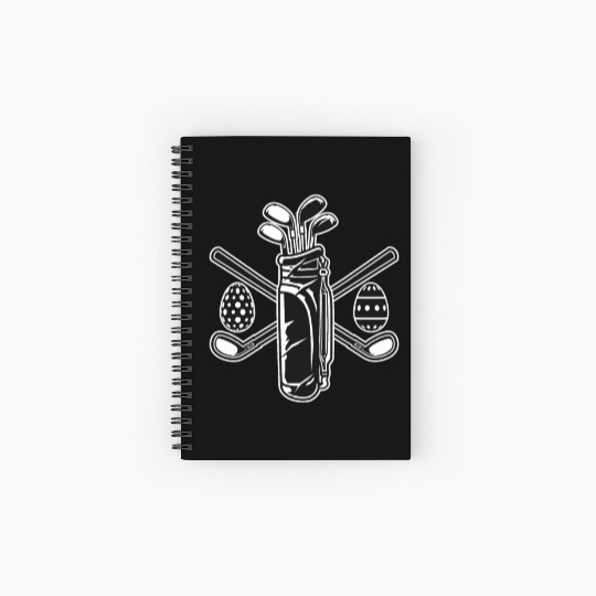 Easter Outfits Golf Lover Women Girls Bunny Cute Spiral Notebooks   Ruled Line