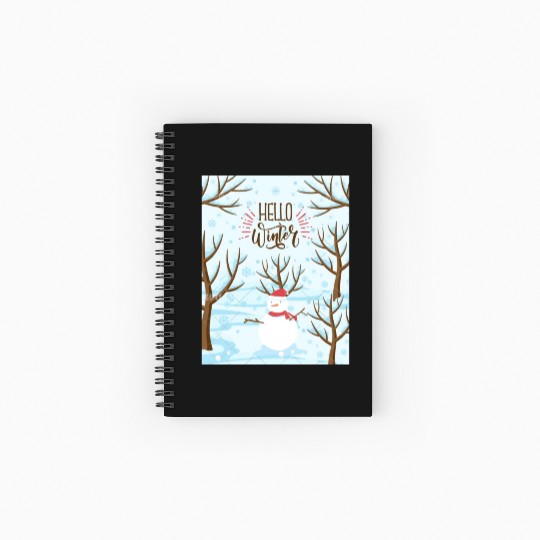 Hello Winter Wonderland Spiral Notebooks   Ruled Line