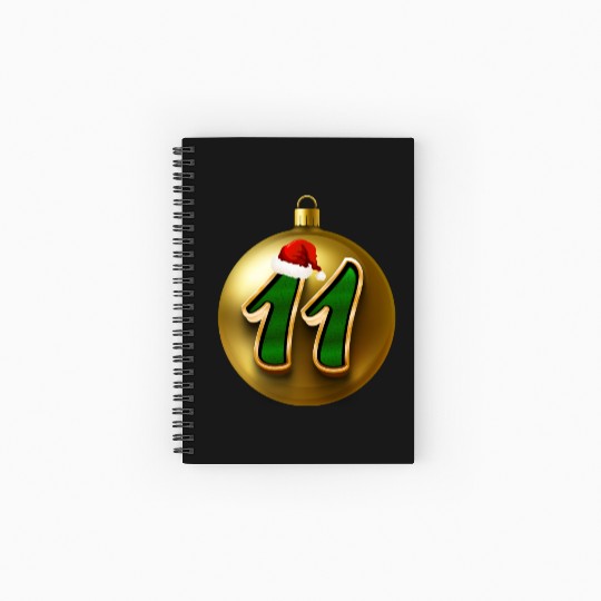 Age 11 Years Today - Merry Christmas Number Eleven Spiral Notebooks   Ruled Line