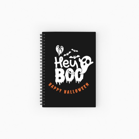 Halloween Hey Boo Spiral Notebooks   Ruled Line