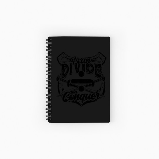 I can divide and conquer - Math Spiral Notebooks   Ruled Line