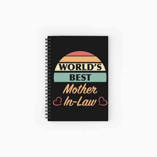 World’s Best Mother In Law Spiral Notebooks   Ruled Line