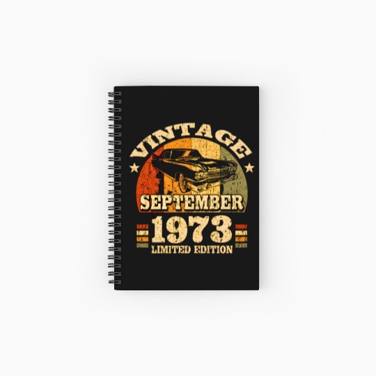 December 1973 anniversary december 1973 Spiral Notebooks   Ruled Line