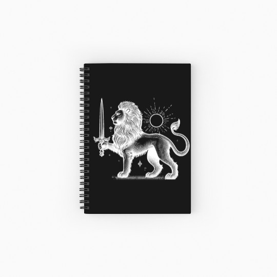 Shir o Khorshid - Persian (iran) design Spiral Notebooks   Ruled Line