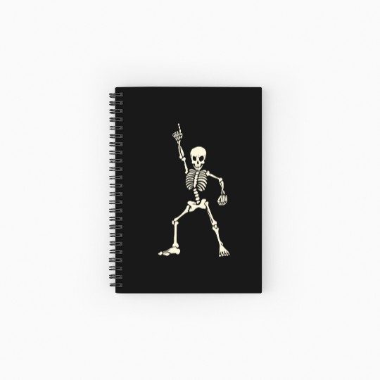 Dancing skeleton Spiral Notebooks   Ruled Line