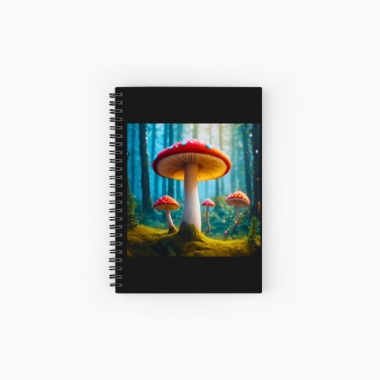 Mellow Mushroom Spiral Notebooks   Ruled Line