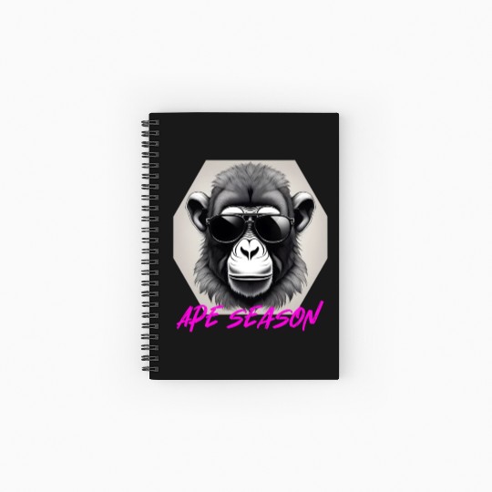 Ape season Spiral Notebooks   Ruled Line