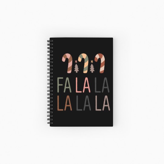 Fa La La La La La Spiral Notebooks   Ruled Line