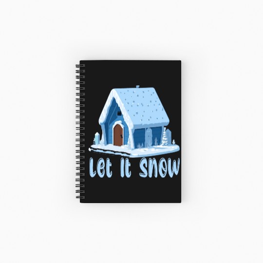 Let It Snow Winter Spiral Notebooks   Ruled Line