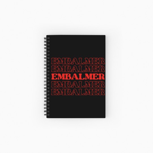 Embalmer Mortician Funeral Director Undertake Spiral Notebooks   Ruled Line