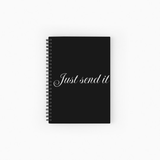 Just send it, bodybuilder gym Spiral Notebooks   Ruled Line