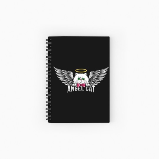 Angel Persian Cat Spiral Notebooks   Ruled Line