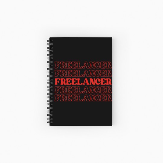Freelancer Independent Worker Self-employed Spiral Notebooks   Ruled Line