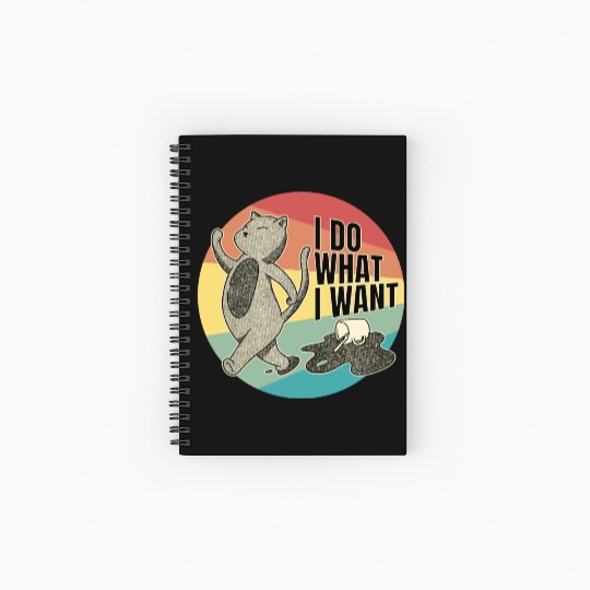 Feline Sass - Cat's Independent Spirit Spiral Notebooks   Ruled Line