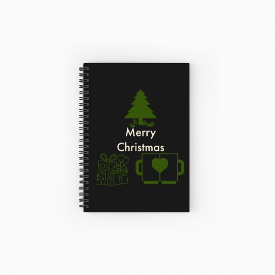 Merry Christmas Spiral Notebooks   Ruled Line