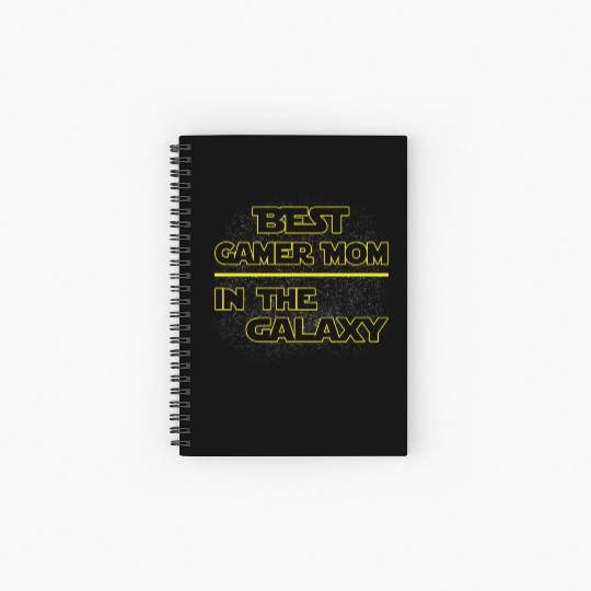 Best Gamer Mom In The Galaxy Mother's Day Gift Spiral Notebooks   Ruled Line