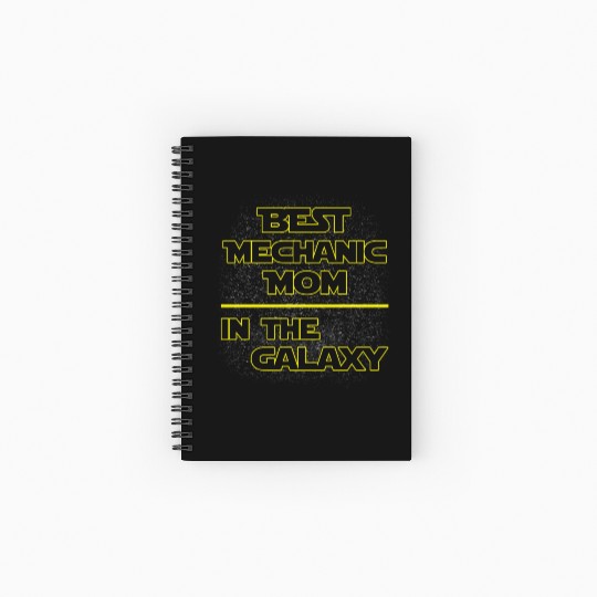 Best Mechanic Mom In The Galaxy Mother's Day Gift Spiral Notebooks   Ruled Line