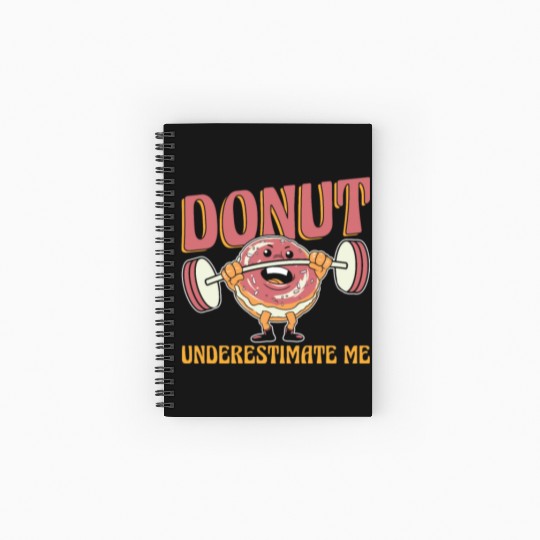 Fitness Donut Donut Gym Spiral Notebooks   Ruled Line