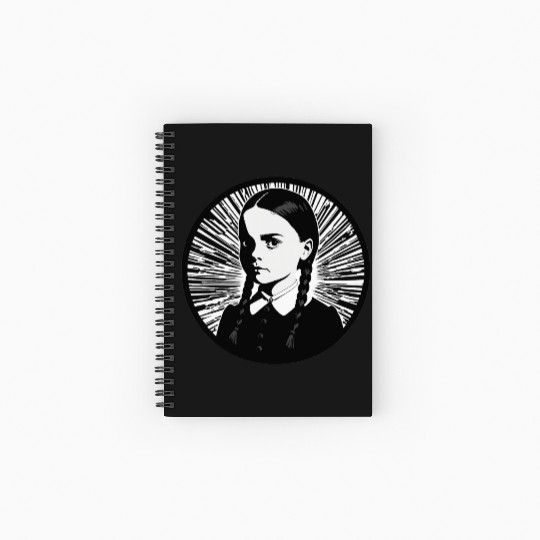 Wednesday Addams Spiral Notebooks   Ruled Line