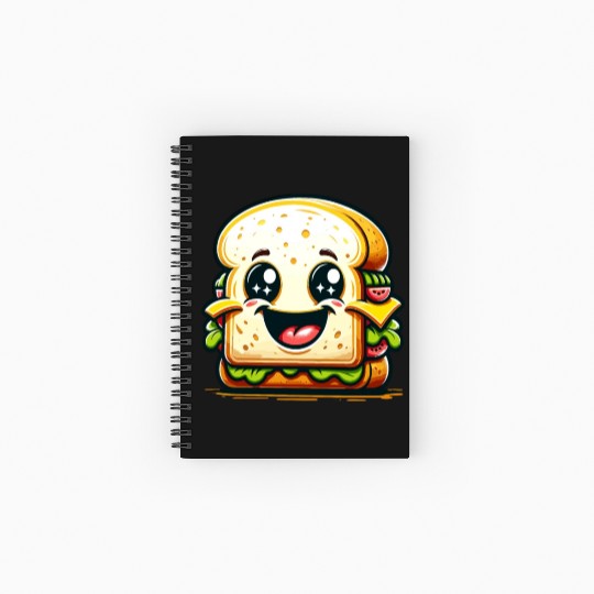 Laughing Sandwich – Lunchtime laughter Spiral Notebooks   Ruled Line