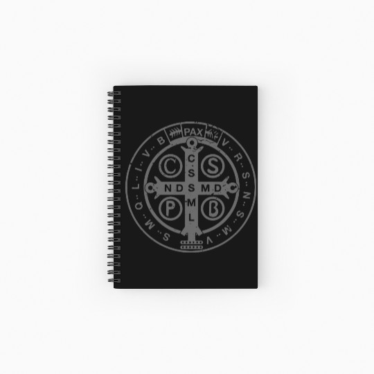 Religious Catholic St. Benedict Medal | Christian Spiral Notebooks   Ruled Line