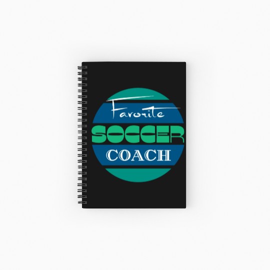 Favorite soccer coach Spiral Notebooks   Ruled Line