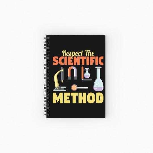 Respect the Scientific Method Science Teacher Geek Spiral Notebooks   Ruled Line