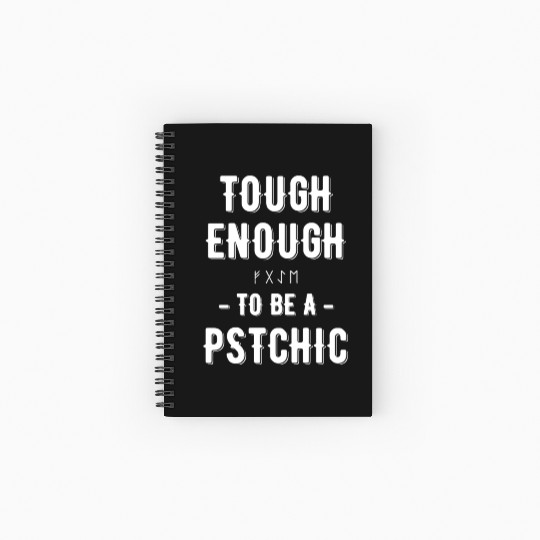 Tough Enough To Be A Psychic Celestial Card Spiral Notebooks   Ruled Line