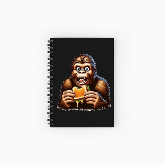 Bigfoot Discovers Grilled Cheese Sandwich Spiral Notebooks   Ruled Line
