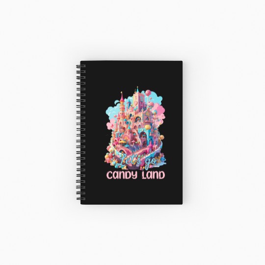 Let's Go Candy Land Graphic Spiral Notebooks   Ruled Line