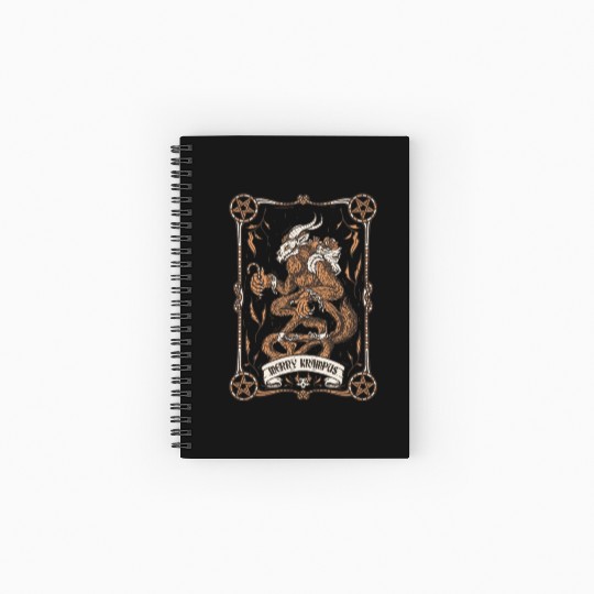 Merry krampus Spiral Notebooks   Ruled Line