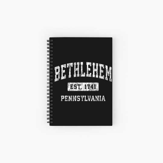 Bethlehem Pennsylvania Pa Established Sports Spiral Notebooks   Ruled Line