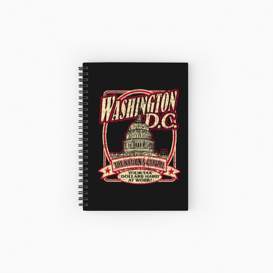 Washington D.C. Souvenir Satire Spiral Notebooks   Ruled Line