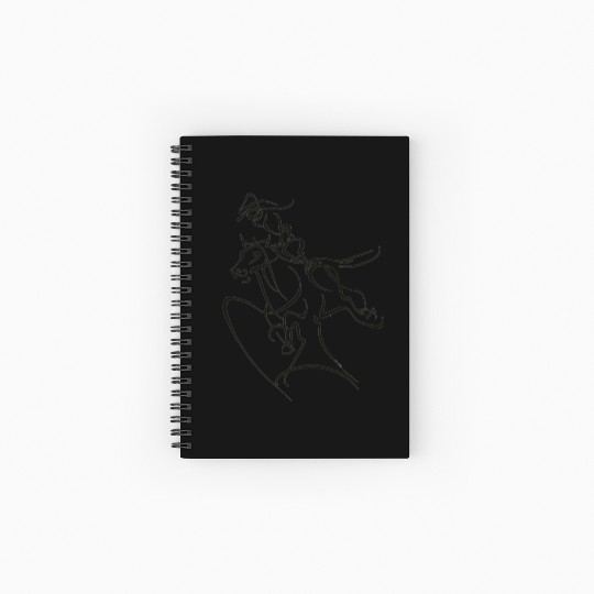 A Barrel Racing Spiral Notebooks   Ruled Line