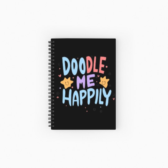 Spring - Doodle me happily Spiral Notebooks   Ruled Line